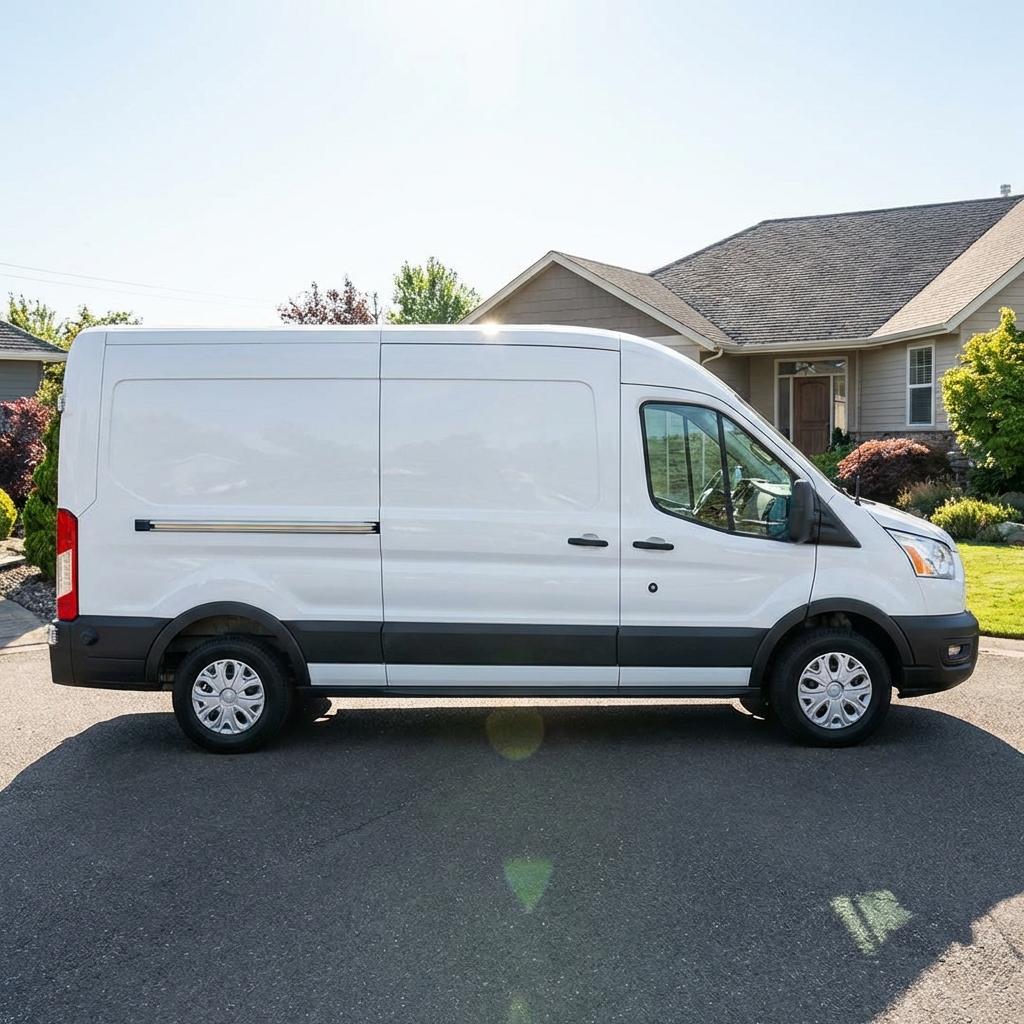 AJ Long Electric service van in Fairfax